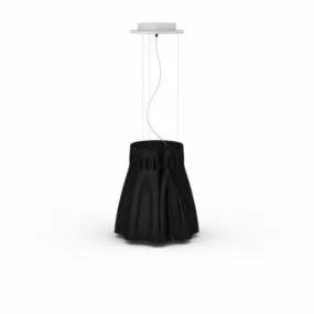 Fabric Shade Pendant Light 3d model