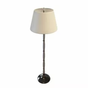 Black Metal Base High Floor Lamp 3d model