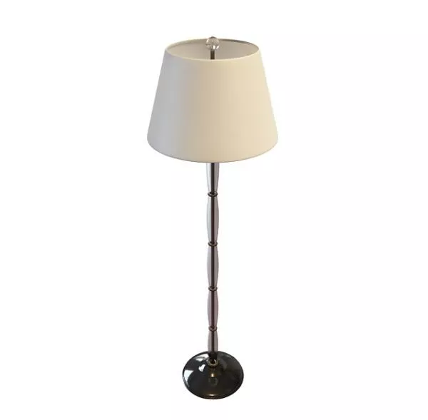 Black Metal Base High Floor Lamp 3d model Black Metal Base High Floor Lamp 3d model