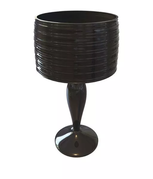 Black Glazed Home Table Lamp 3d model Black Glazed Home Table Lamp 3d model