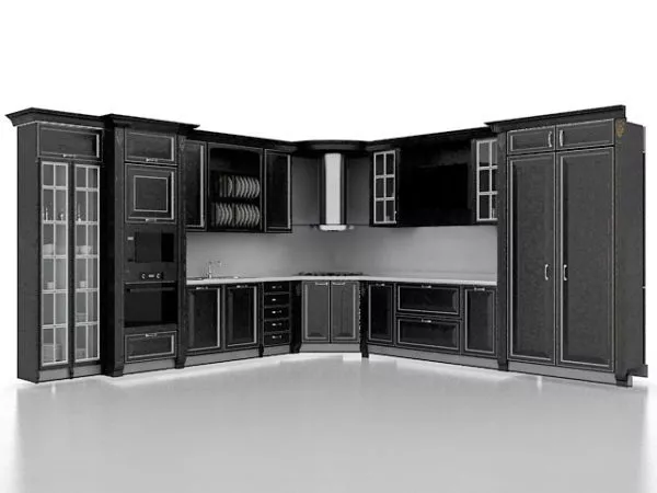 Steel Kitchen Hood 3d model