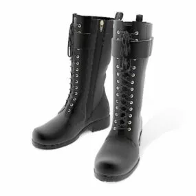 Fashion Military Combat Boots 3d model