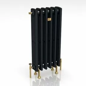 Black Painted Metal Radiator 3d model