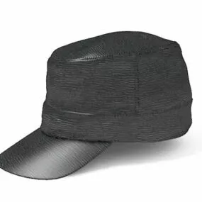 Black Patrol Fashion Cap 3d model