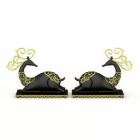 Home Reindeer Decorations 3d model