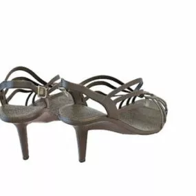 Fashion Women Black Sandals 3d model