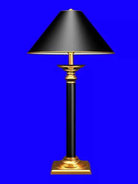 Black Shade Table Lamp Design 3d model Black Shade Table Lamp Design 3d model