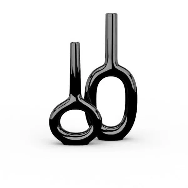 Black Abstract Vases 3d model Black Abstract Vases 3d model
