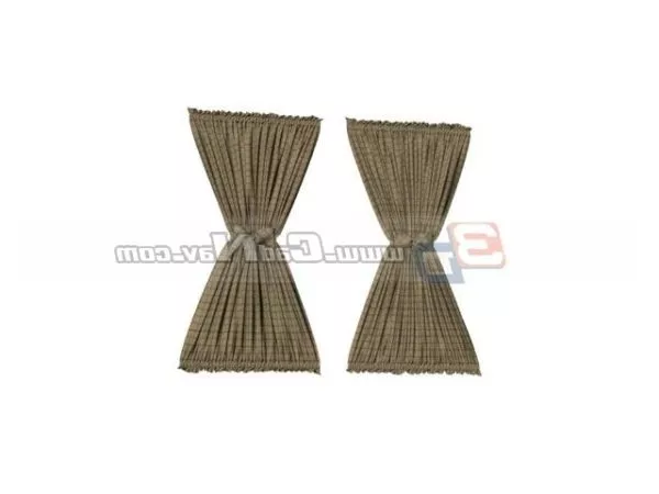 Blackout Window Curtain Fabrics 3d model Blackout Window Curtain Fabrics 3d model