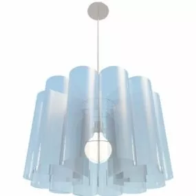 Home Blue Acrylic Pendant Light 3d model