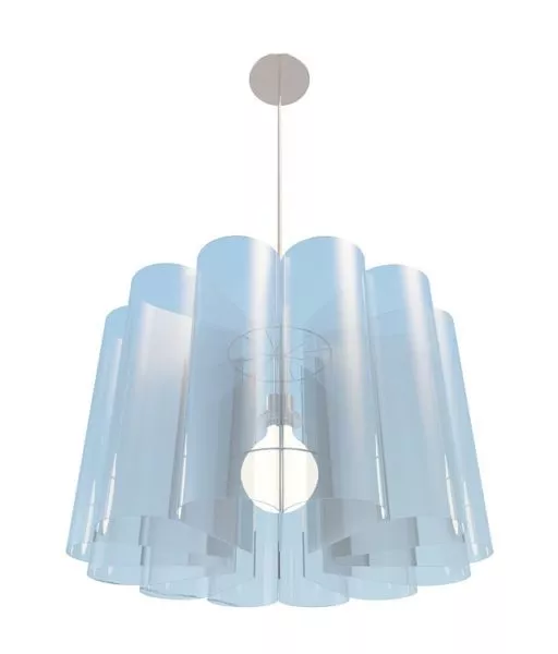 Home Blue Acrylic Pendant Light 3d model Home Blue Acrylic Pendant Light 3d model