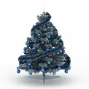 Blue Christmas Tree Decoration 3d model