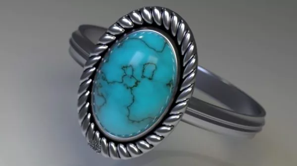 Ring With Diamond 3d model