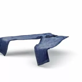 Clothes Blue Jeans 3d model
