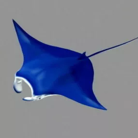 Animal Blue Manta Ray 3d model