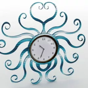 Decoration Metal Wall Clock 3d model