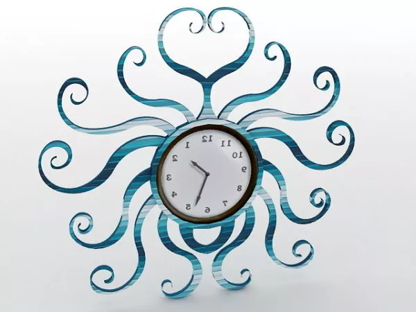 Ladybug Kid Wall Clock 3d model