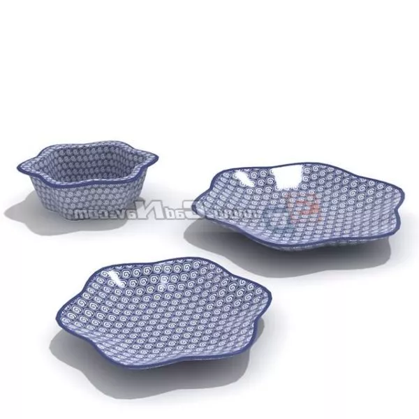 Plate Art Persian Pattern 3d model