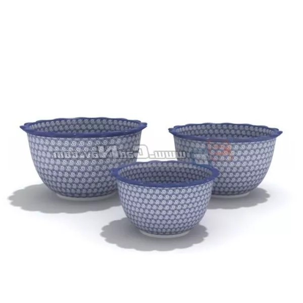 Porcelain Dinnerware Tureens 3d model Porcelain Dinnerware Tureens 3d model