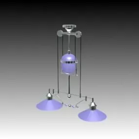 Lighting Blue Droplight 3d model