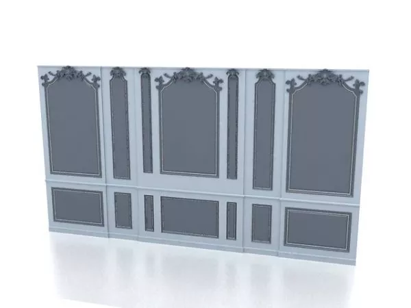 Home Blue Feature Wall 3d model Home Blue Feature Wall 3d model