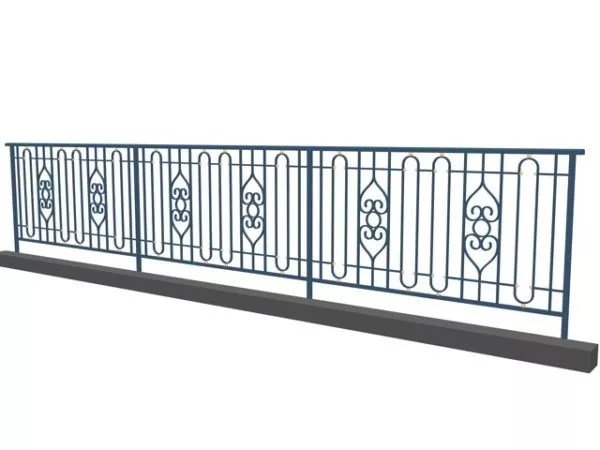 Balcony Railing Construction 3d model Balcony Railing Construction 3d model