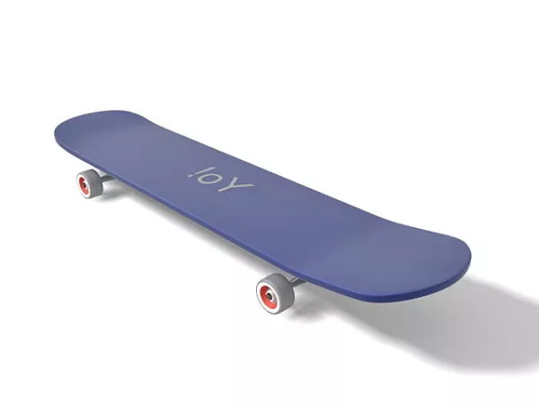 Road Sport Blue Skateboard 3d model Road Sport Blue Skateboard 3d model