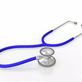 Hospital Blue Stethoscope 3d model