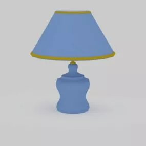 Blue Shade Table Lamp 3d model