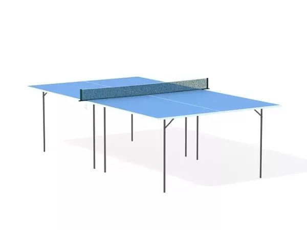 Table Tennis With Sport Equipment 3d model