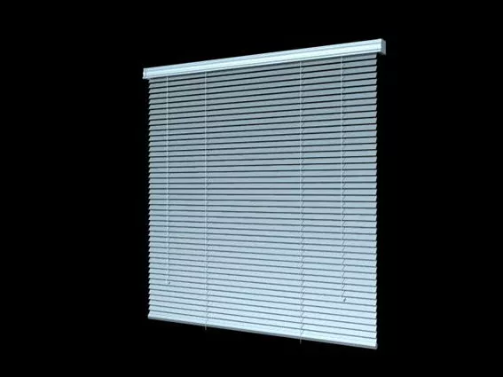 Office Blue Venetian Blind 3d model Office Blue Venetian Blind 3d model
