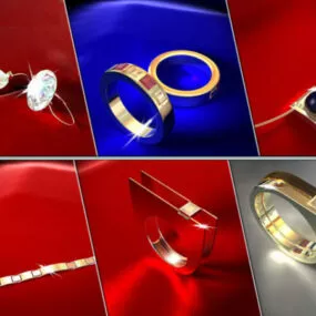 Fashion Body Jewelry Pack 3d model