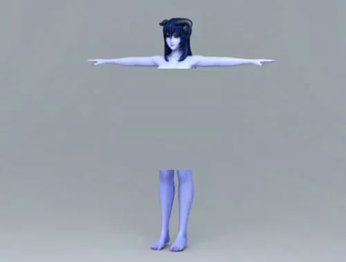 Body of Devil Girl 3d model Body of Devil Girl 3d model
