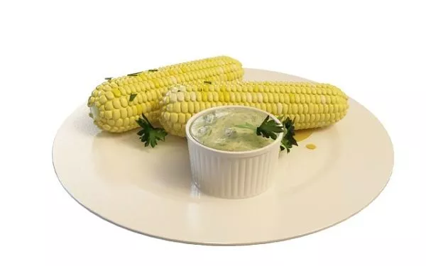 Boiled Sweet Corn Food 3d model Boiled Sweet Corn Food 3d model