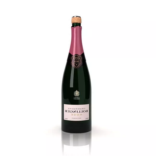 Bollinger Champagne Wine Bottle 3d model Bollinger Champagne Wine Bottle 3d model