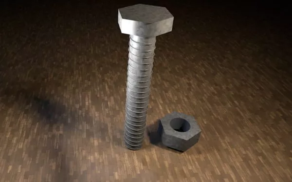 Flat Head Screws 3d model