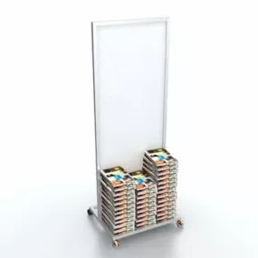 Bookstore Display Rack 3d model