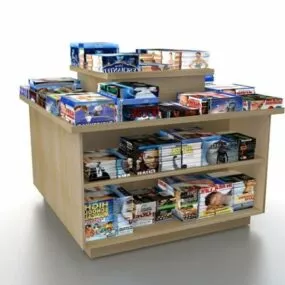 Bookstore Display Stand 3d model