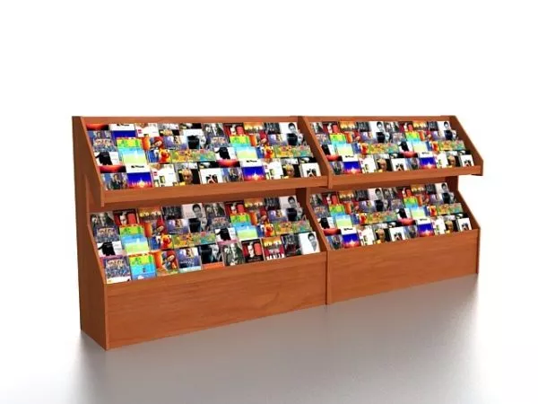 Modern Book Stack 3d model