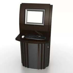 Bookstore Self Service Kiosk 3d model