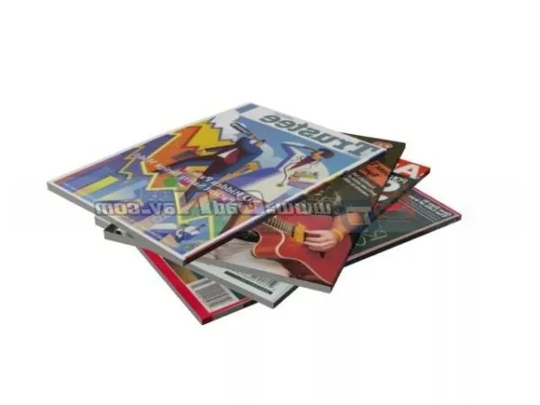 Books Magazines Set 3d model Books Magazines Set 3d model