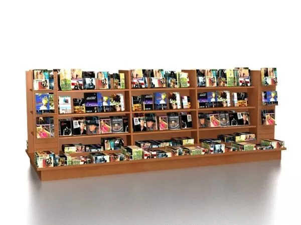 Bookstore Displays Fixtures 3d model Bookstore Displays Fixtures 3d model