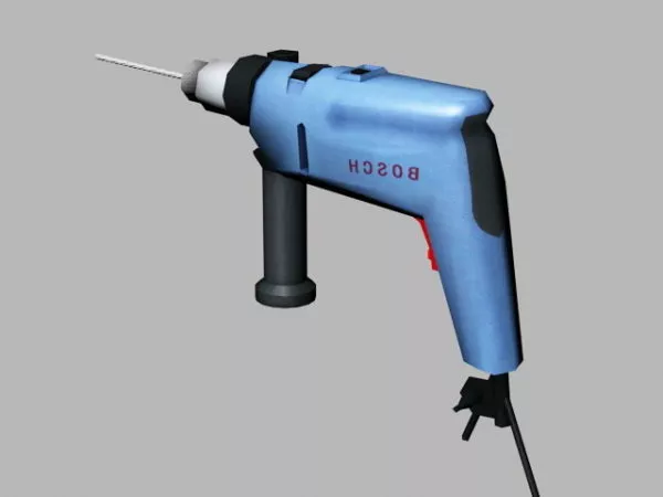 Power Tool Bosch Power Drill 3d model Power Tool Bosch Power Drill 3d model