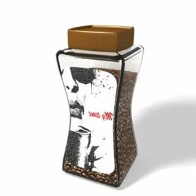 Bottled Of Coffee 3d model
