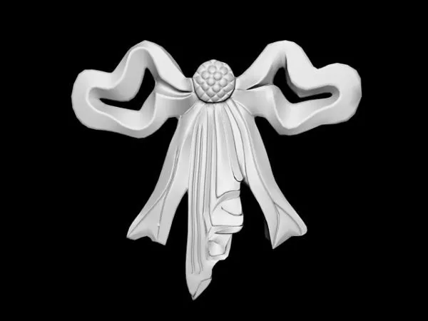 Bowknot Architectural Decoration 3d model Bowknot Architectural Decoration 3d model