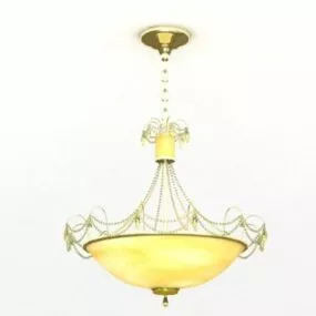 Living Room Bowl Pendant Light Fixtures 3d model