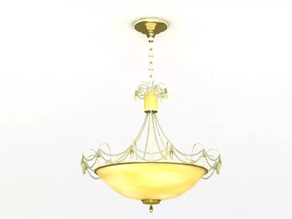 Living Room Bowl Pendant Light Fixtures 3d model Living Room Bowl Pendant Light Fixtures 3d model