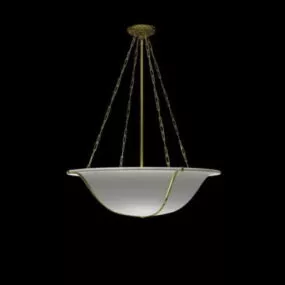 Bowl Hanging Style Interior Light Fixture 3d model