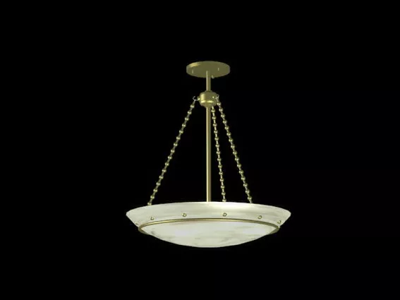 Hanging Bowl Pendant Chandelier 3d model Hanging Bowl Pendant Chandelier 3d model