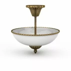 Bowl Pendant Style Light Fixture 3d model